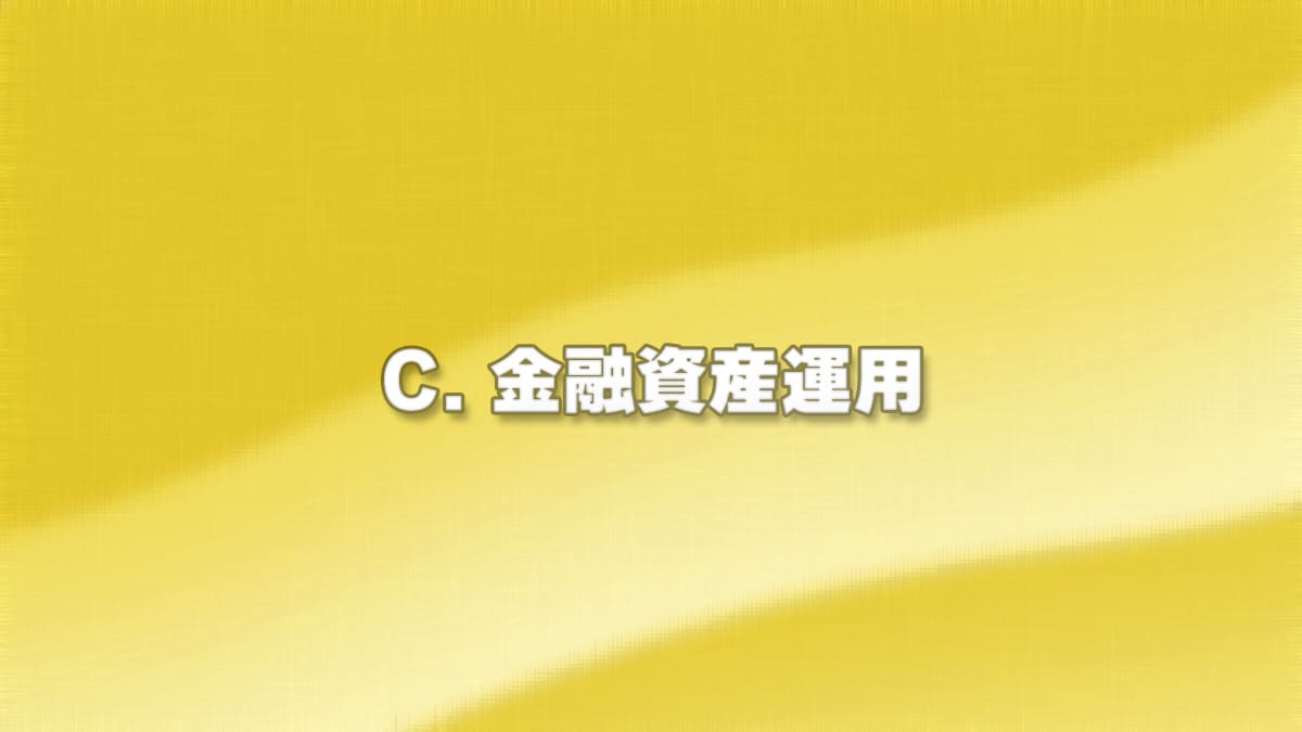 C. 金融資産運用 - 索引